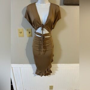 Elegant Brown Women's Skirt
